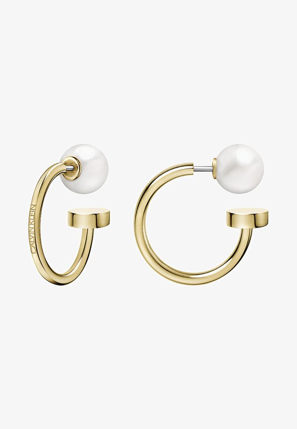 Calvin Klein Earrings - gold/white