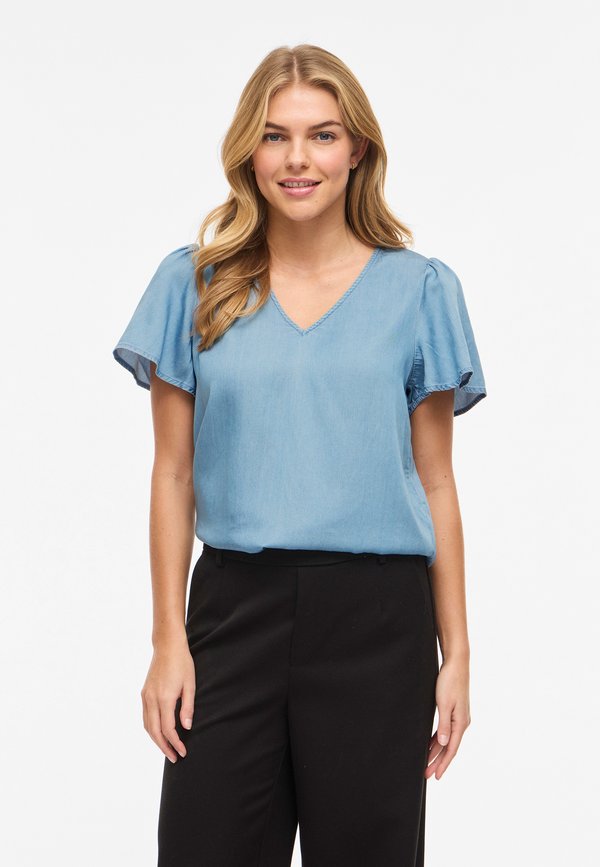 VILA Short sleeved VIBISTA V-neck