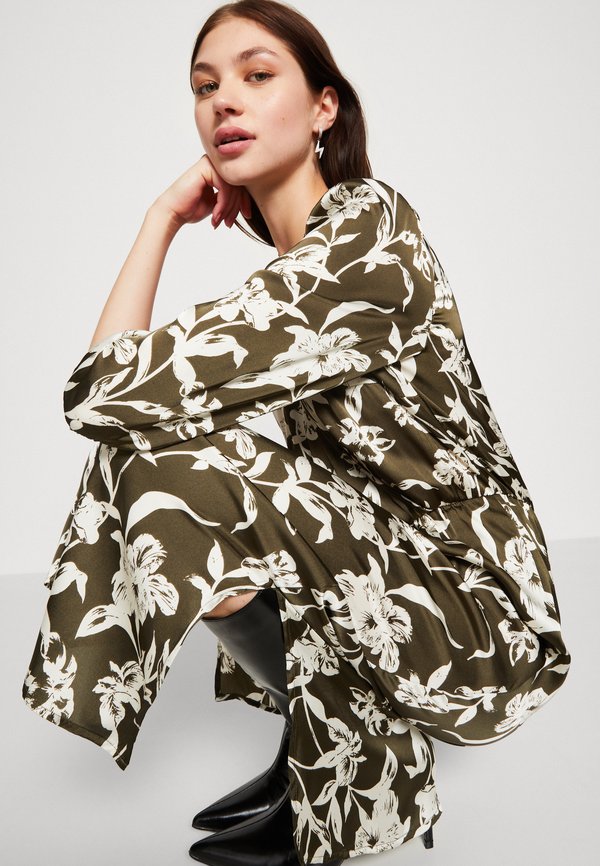 VILA VIJILIA SIRI 3/4 FAKE WRAP MIDI DRESS