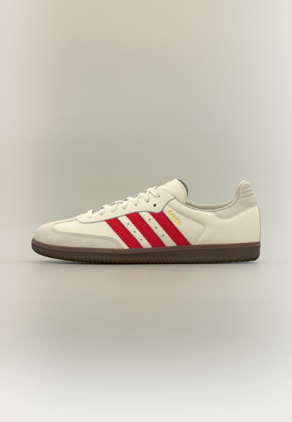 adidas Originals SAMBA OG UNISEX - Trainers - off white/better scarlet