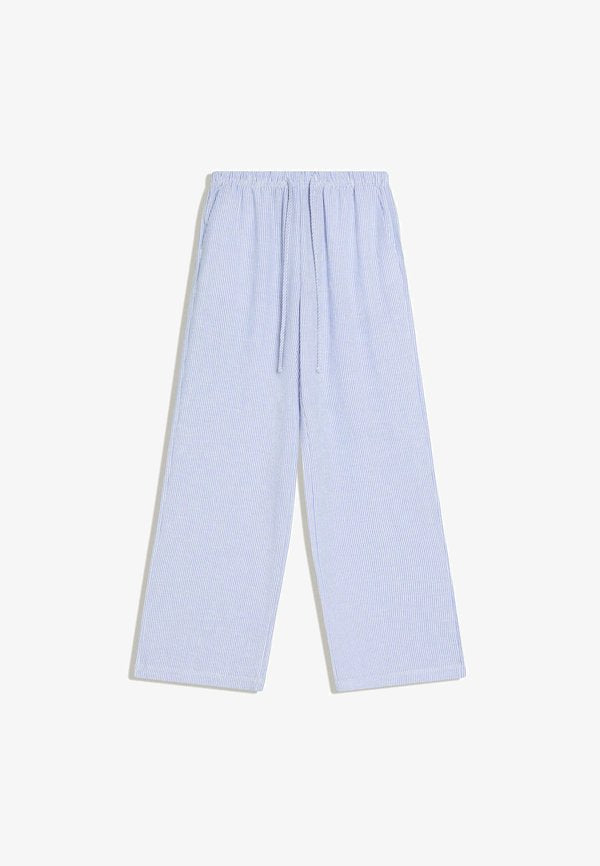 Bershka Trousers - royal blue