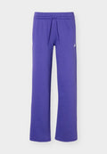 adidas Sportswear ESSENTIALS SMALL LOGO FEEL COZY OPEN HEM PANTS - Tracksuit bottoms - pure purple/white