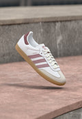 adidas Originals SAMBA OG - Trainers - footwear white/magic mauve/quiet crimson