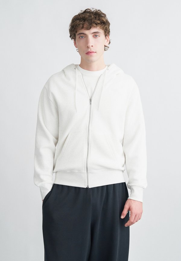 Nike Sportswear M NK CLUB BB FZ HOODIE - Zip-up sweatshirt - birch heather/white
