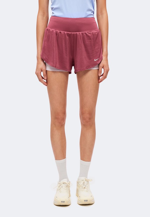 Nike Performance FLOW - 2-in-1 shorts - pink smoke/bleached lilac