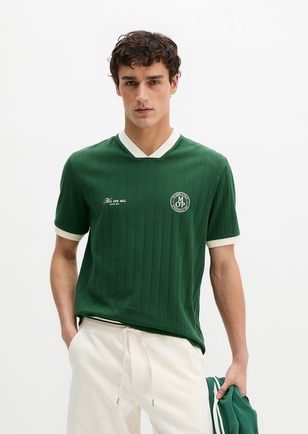 Marc O'Polo MOP CLUB '67 FOOTBALL TRICOT SHIRT, RIB