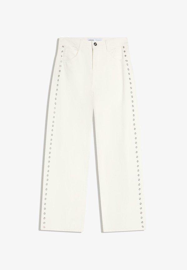 Bershka LOW WAIST  - Baggy Jeans - beige