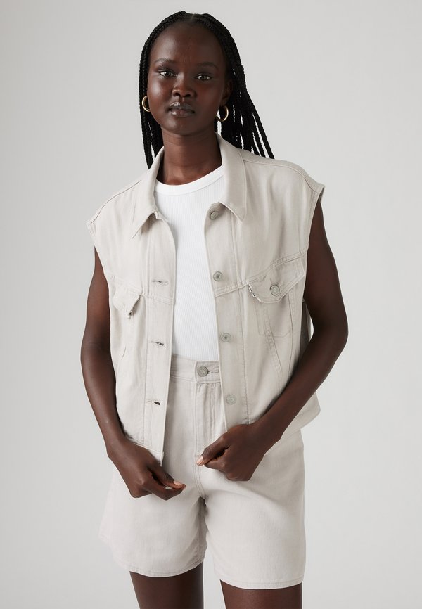 Levi's® SHRUNKEN 90S - Waistcoat - crystal gray