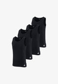 adidas Sportswear 4 PACK - Undershirt - schwarz
