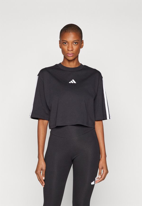 adidas Sportswear ESSENTIALS BIG LOGO LEGGINGS - Leggings - black/white
