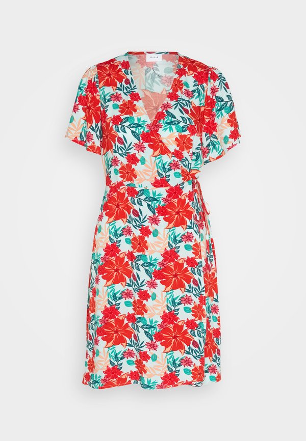 VILA VIMAYA WRAP SHORT DRESS