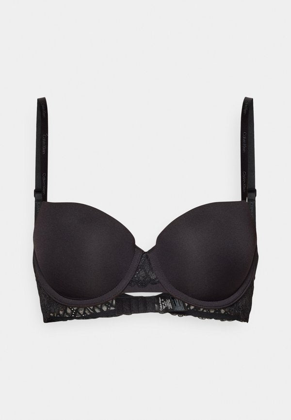 Calvin Klein Underwear LIGHTLY LINED BALCONETTE SOFT STRETCH LACE - Balconette bra - black
