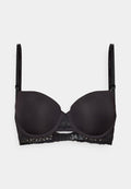 Calvin Klein Underwear LIGHTLY LINED BALCONETTE SOFT STRETCH LACE - Balconette bra - black