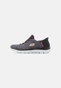 Skechers SUMMITS - Slip-ons - black mesh
