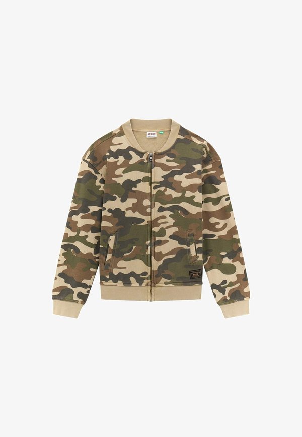 Guess MIT MUSTER - Bomber Jacket - camouflage