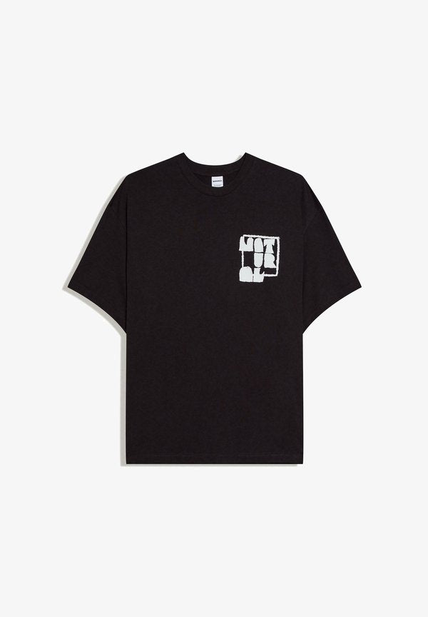 Bershka NATURAL FLOWERS PRINT - TSHIRT - Print T-shirt - black