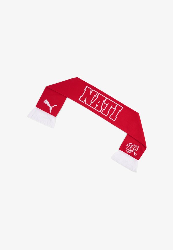 Puma SCHWEIZ FTBLCULTURE SCHAL UNISEX - Scarf - red- white