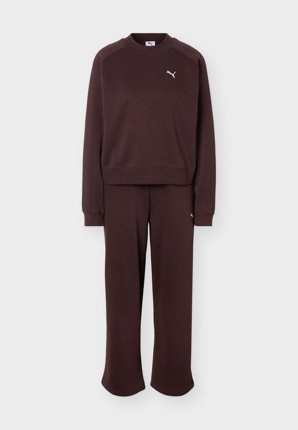 Puma LOUNGEWEAR STANDARD SUIT - Tracksuit - chocolate fondue