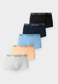 Calvin Klein Underwear LOW RISE TRUNK STRETCH 5 PACK  - Trunks - light cast/shoreline/peach bliss