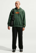 Nike Sportswear M NK CLUB BB HOODIE CTB - Hoodie - fir fir safety orange