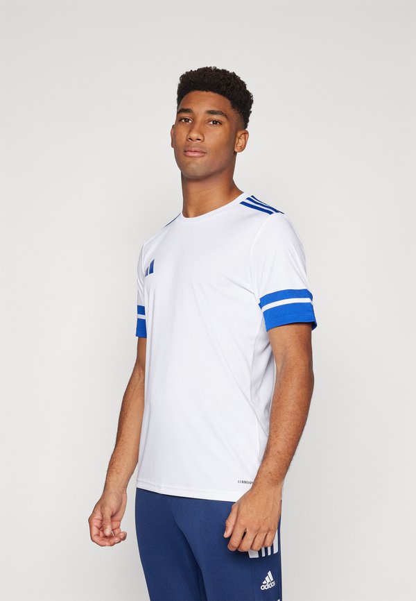 adidas Performance SQUADRA25 SHORT SLEEVE - Sports T-shirt - white/team royal blue