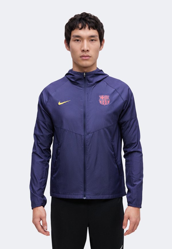 Nike Performance FCB CITY SIDE RUNNING - Club wear - blackened blue/mineral yellow