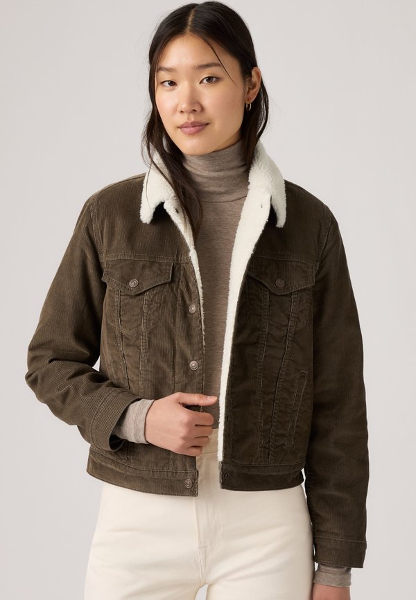 Levi's® ORIGINAL SHERPA TRUCKER - Denim jacket - canteen