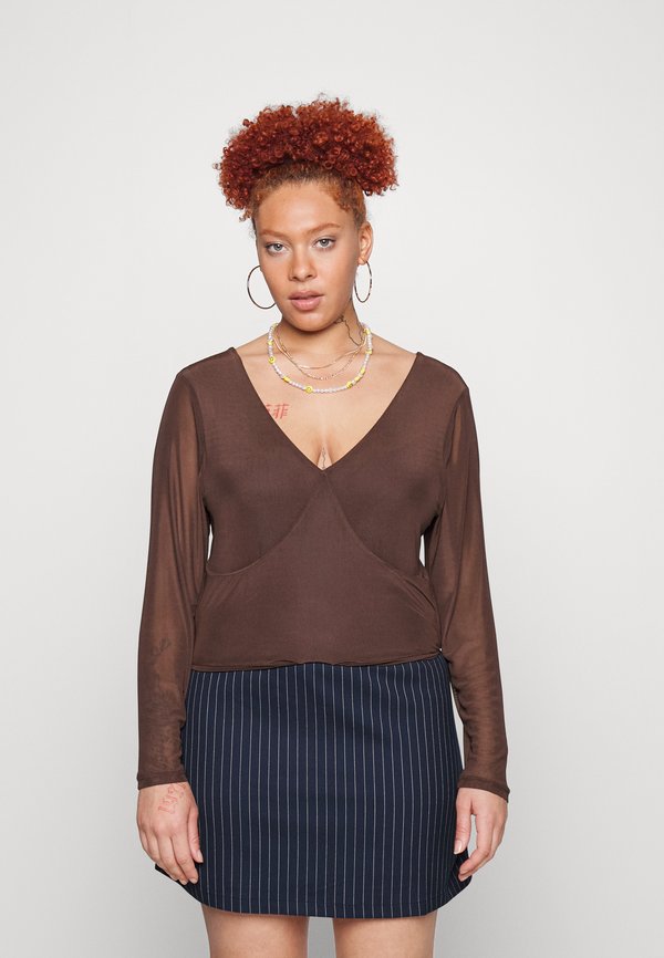 Cotton On Curve GEMMA MESH OPEN BACK LONG SLEEVE TOP