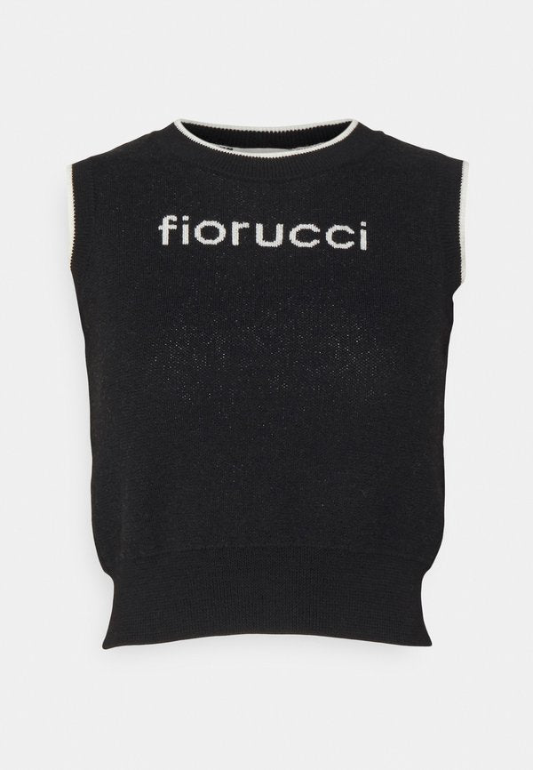 Fiorucci MERINO SLEEVELESS LOGO CROP