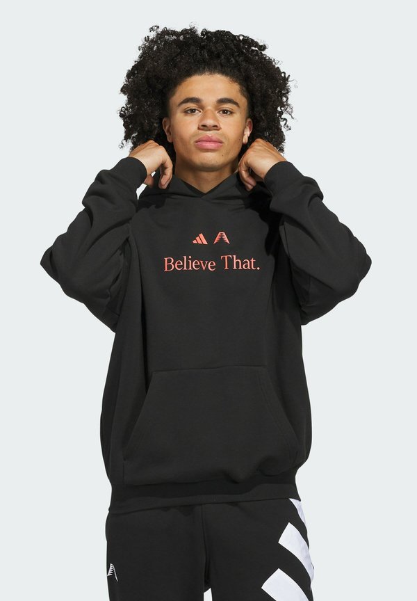 adidas Performance ANTED - Hoodie - black/solar red