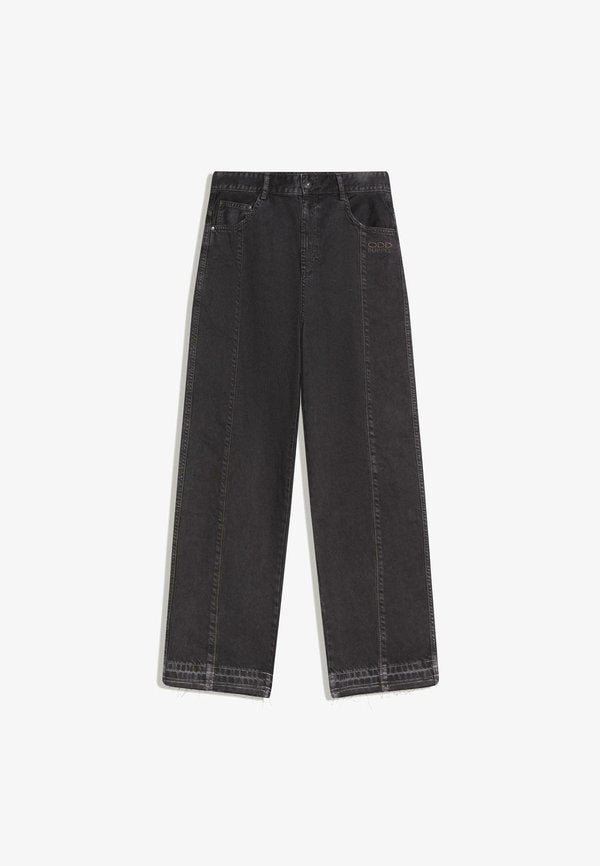 Bershka SUPER BAGGY - Baggy Jeans - black