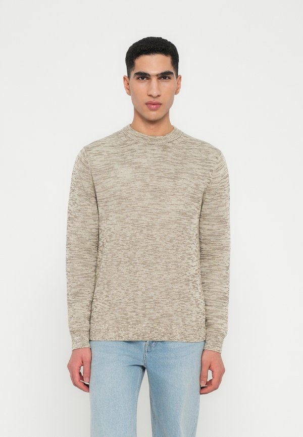 Selected SLHDANE LS KNIT STRUCTURE CREW NECK NOOS