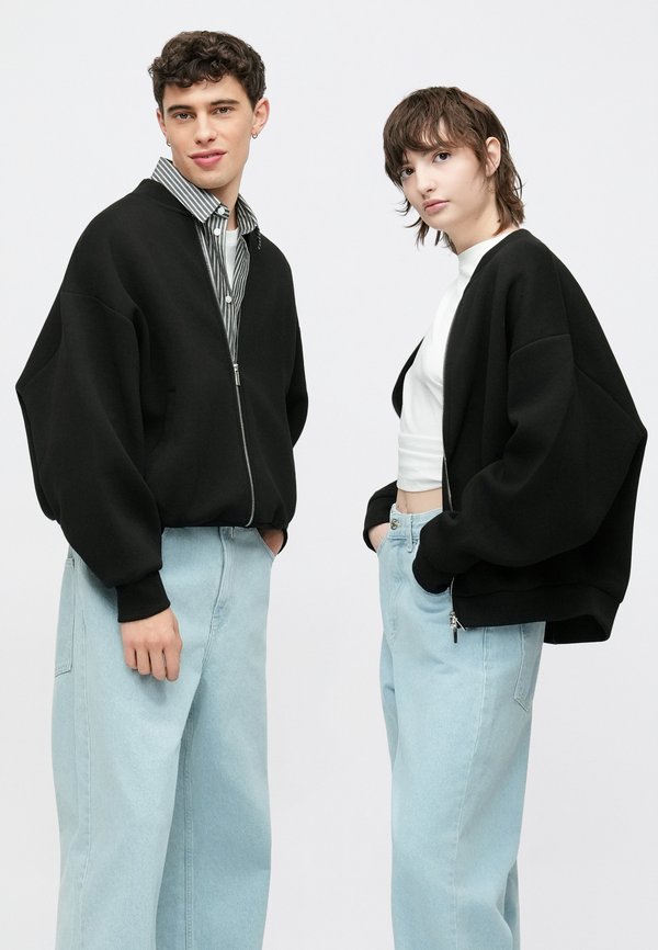 YOURTURN by Zalando UNISEX SCUBA RELAXED FIT ZIP-UP SWEATSHIRT