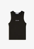 Bershka PRINTED TANK - Top - black