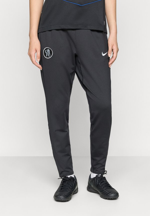 Nike Performance CHELSEA FC STRIKE THIRD PANT - Club wear - black/field silver-coloured