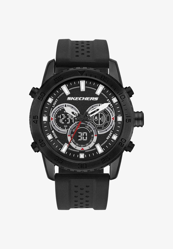 Skechers TRADITIONAL TRUXTON - Chronograph watch - black