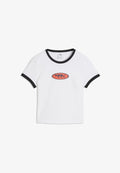 Puma FUTURE.PUMA.ARCHIVE SLIM GRAPHIC RINGER T-SHIRT - Print T-shirt - white