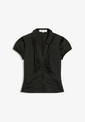 Bershka SHIRT 01337710 - Button-down blouse - black