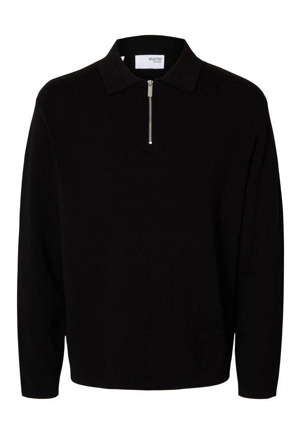 Selected SLHTELLER FN RELAXED HALF ZIP POLO NOOS