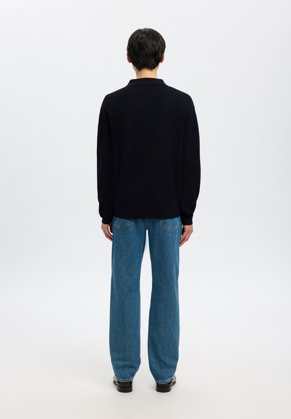 Selected SLHTELLER FN RELAXED HALF ZIP POLO NOOS