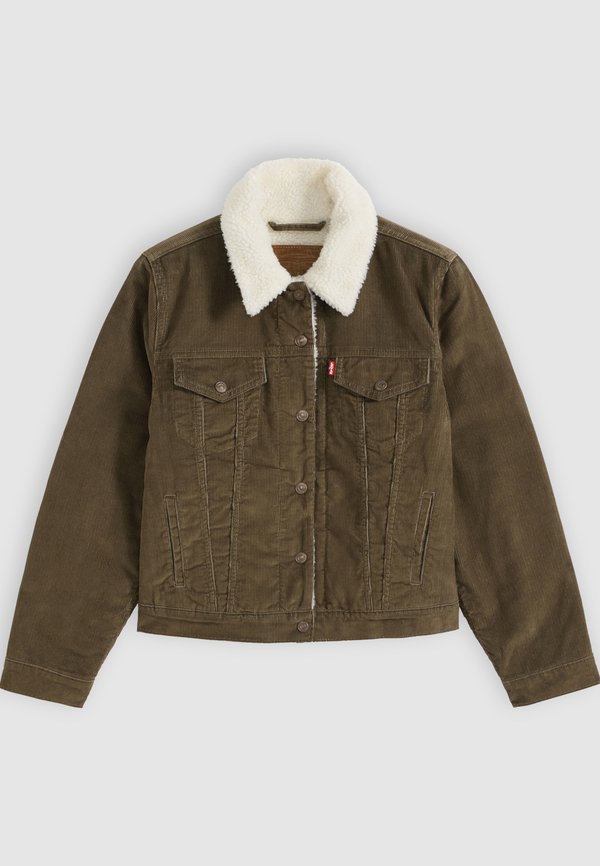 Levi's® ORIGINAL SHERPA TRUCKER - Denim jacket - canteen