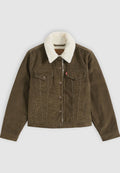 Levi's® ORIGINAL SHERPA TRUCKER - Denim jacket - canteen