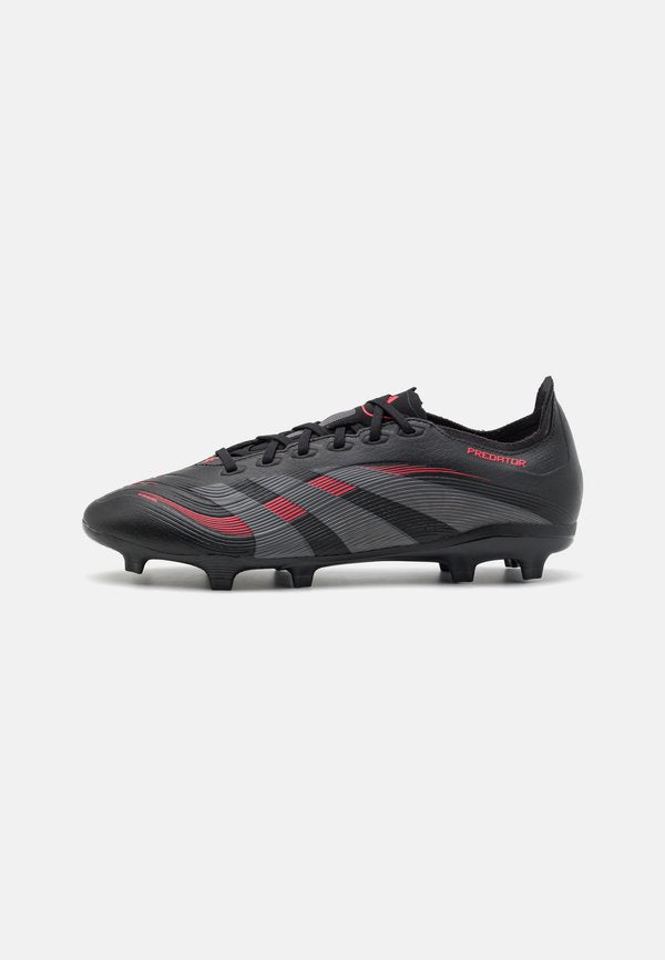 adidas Performance PREDATOR LEAGUE FIRM/MULTI-GROUND - Firm-ground football boots - core black/grey four/lucid red