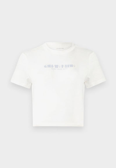 Calvin Klein Jeans LOGO CROPPED TEE