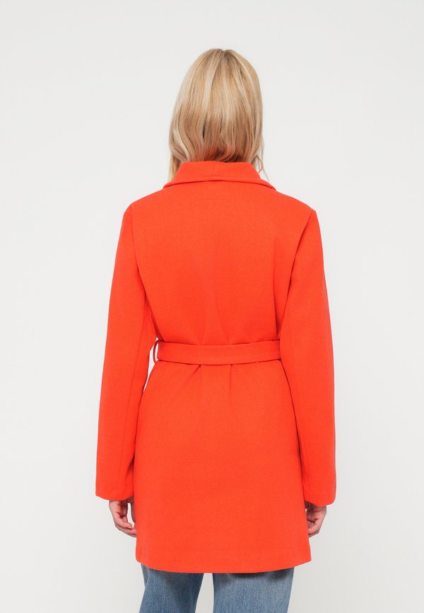 VILA VICOOLEY COLLAR BELT COAT