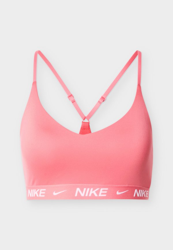 Nike Performance INDY BRA - Light support sports bra - sea coral/white