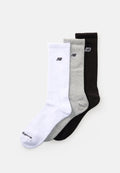 New Balance PATCH LOGO CREW UNISEX 3 PACK - Socks - white/grey/black