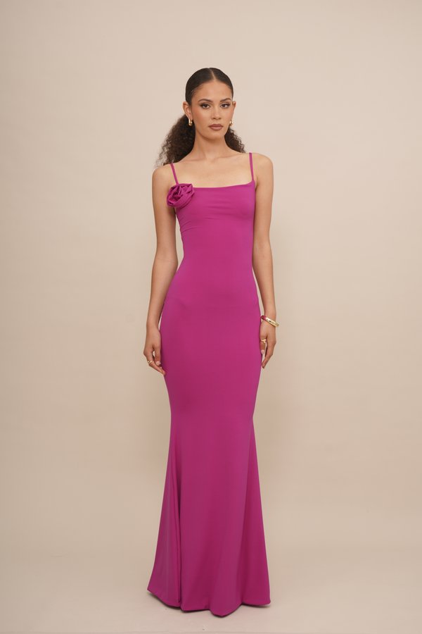 WAL G TALL MARY ROSE TIE MAXI