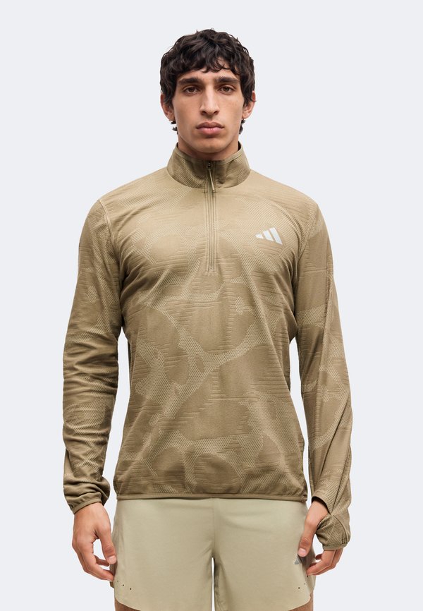 adidas Performance ADI365 HALF - Fleece jumper - khaki six/khaki three