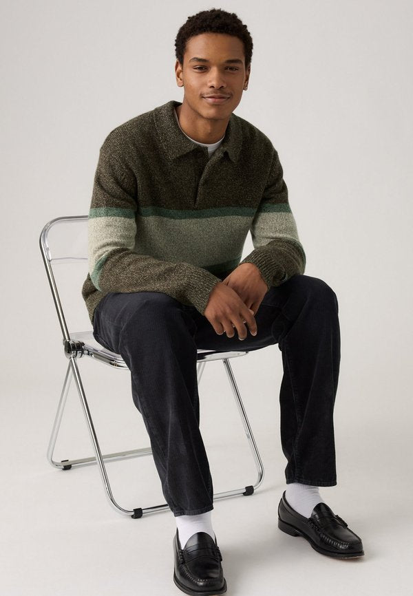 Levi's® RUGBY - Jumper - orson stripe bracken heather
